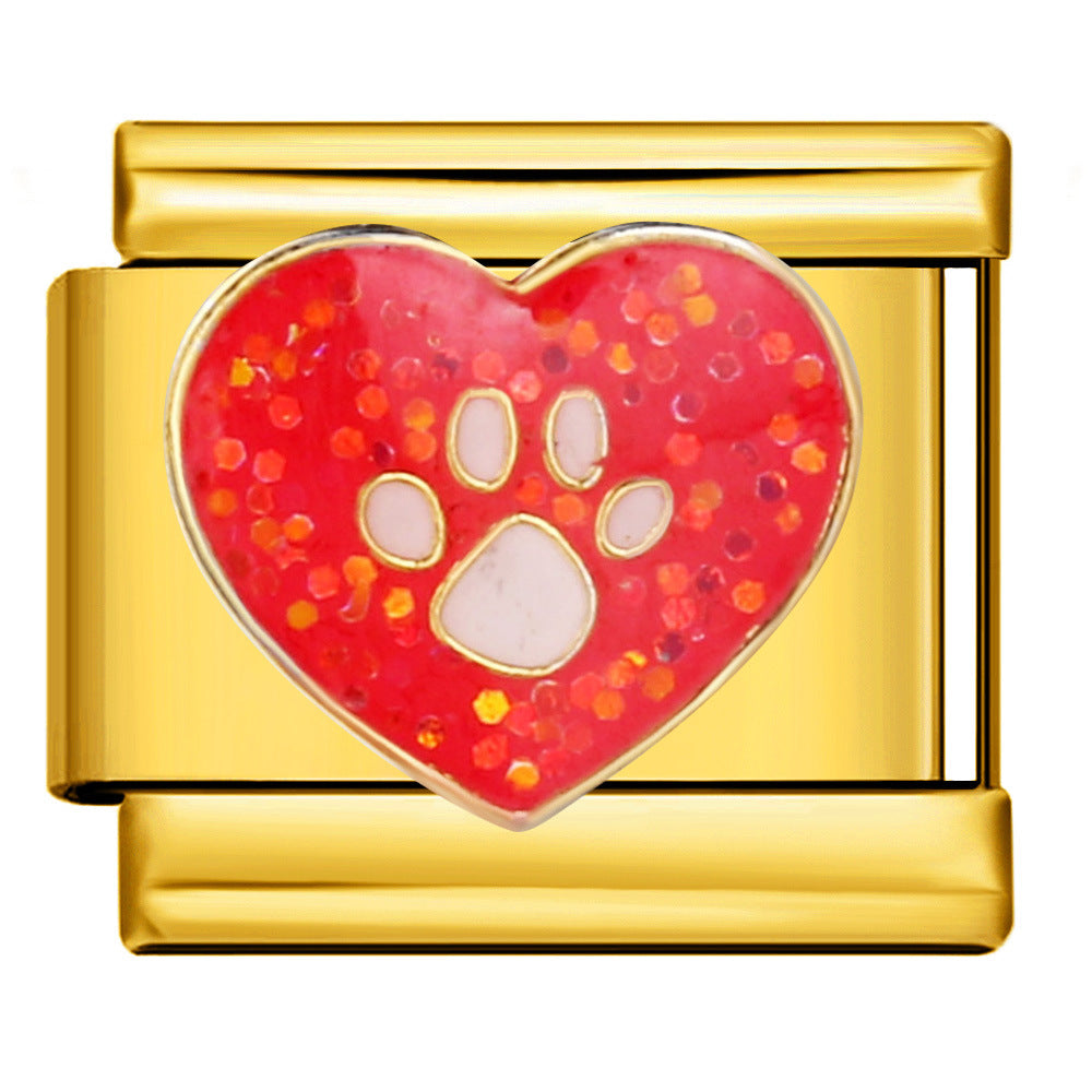 Italian Charm - Gold Love 11