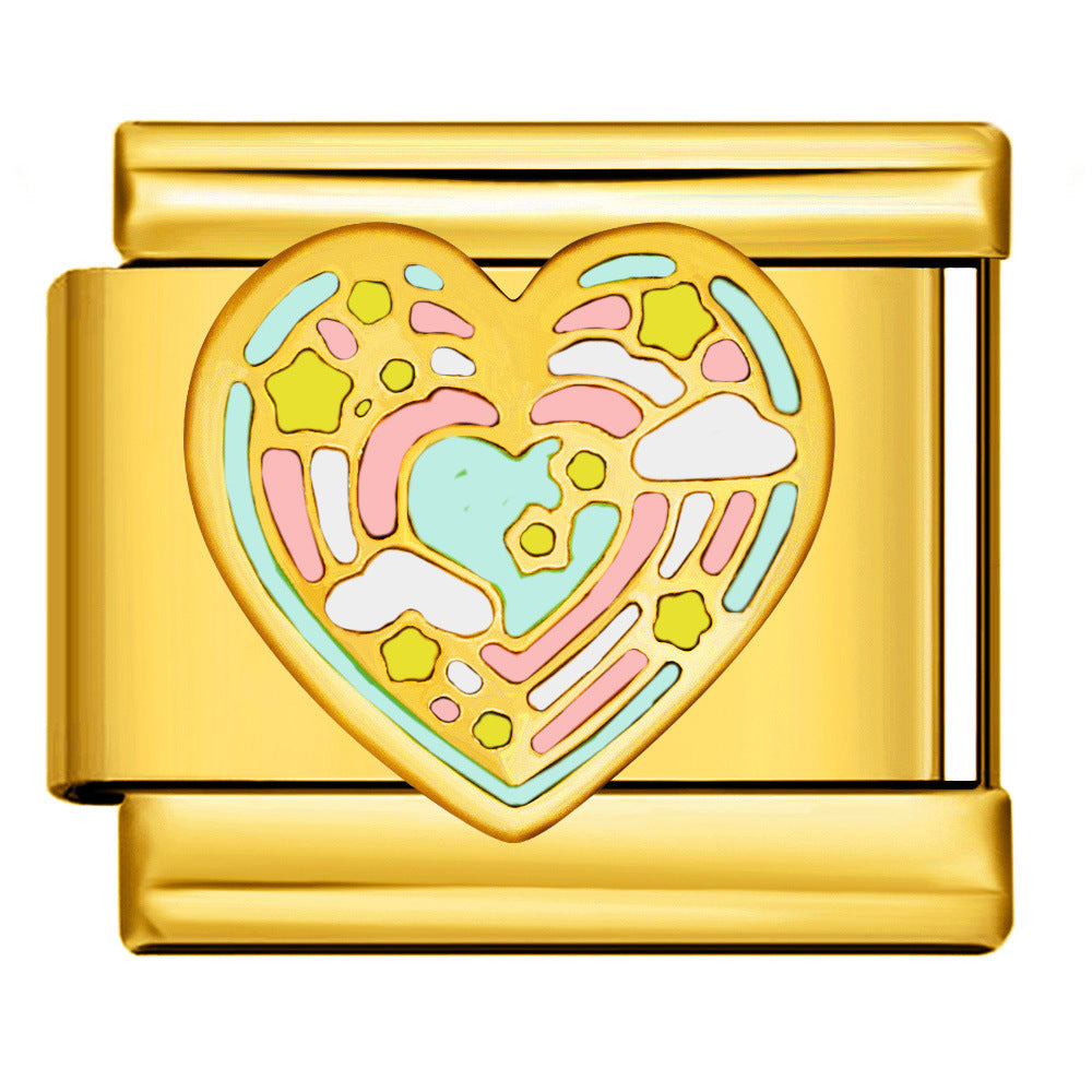 Italian Charm - Gold Love 52