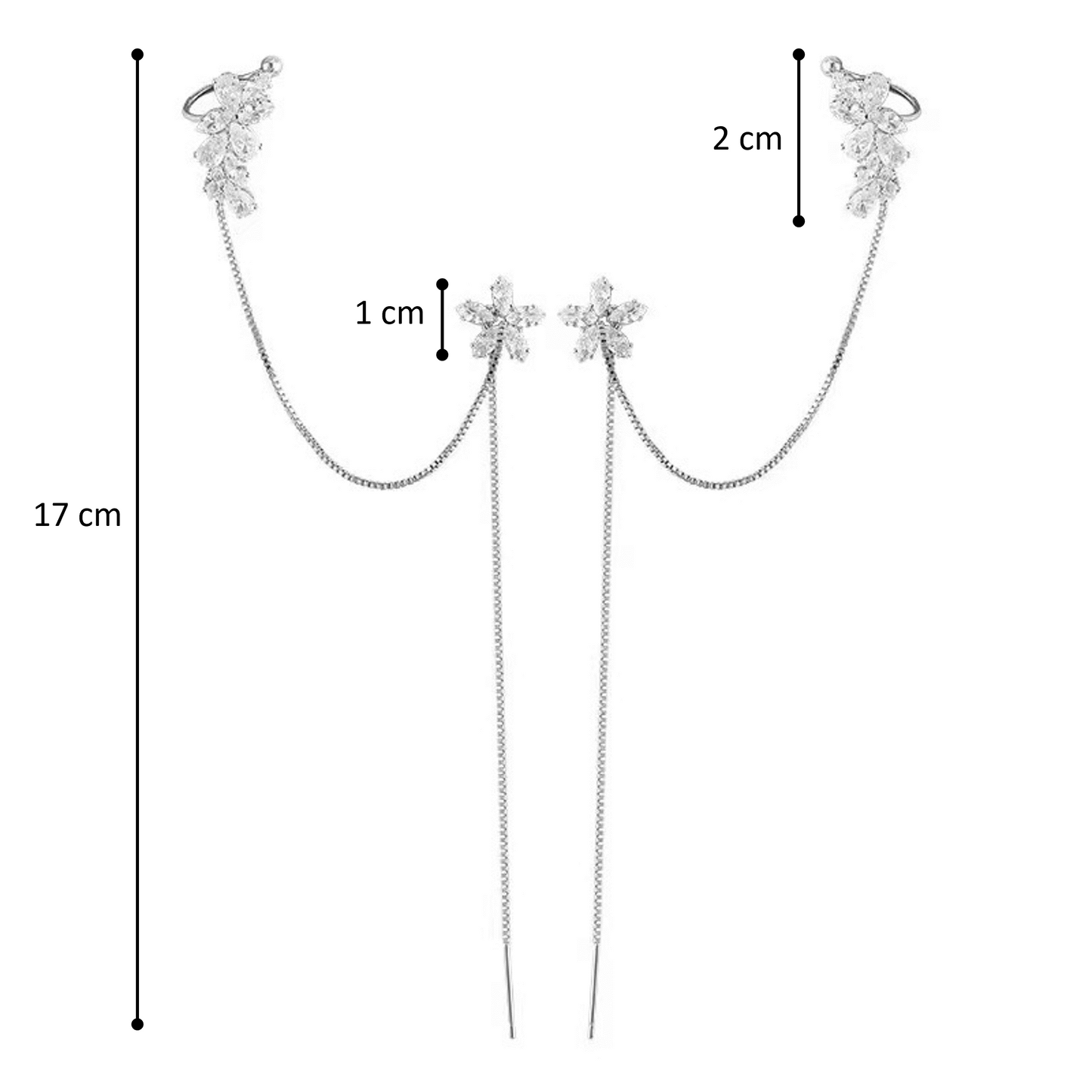 Light Gray Olivia® Combo Earrings (One Pair)