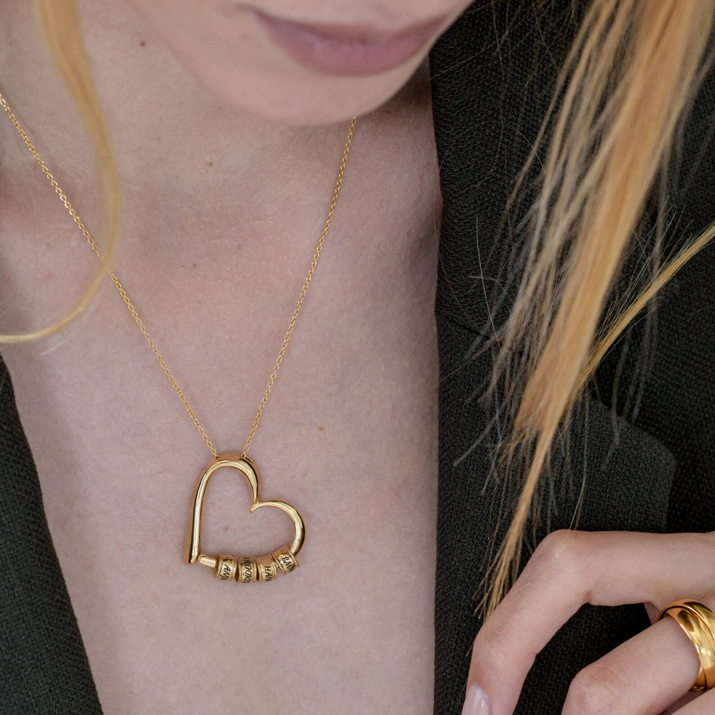 Rosy Brown Woven® Name Necklace