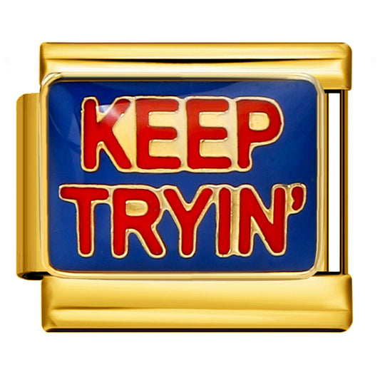 Italian Charm - Gold Love 9