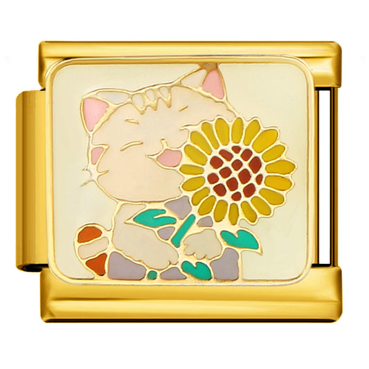 Italian Charm - Gold Love 13