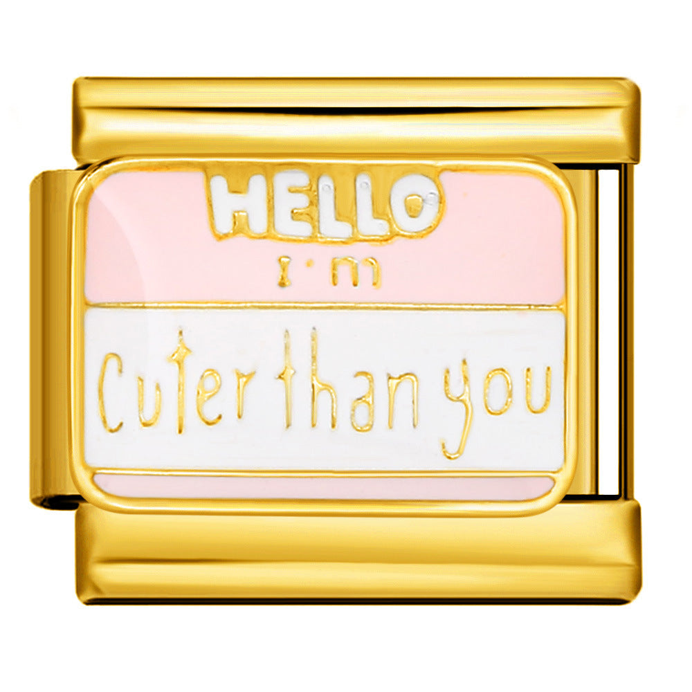 Italian Charm - Gold Love 38