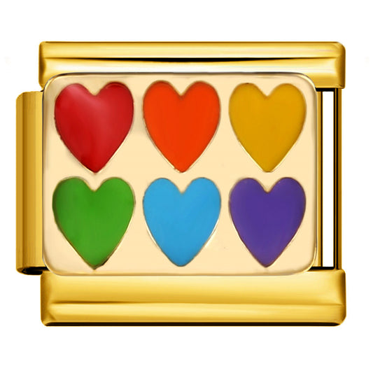 Italian Charm - Gold Love 3