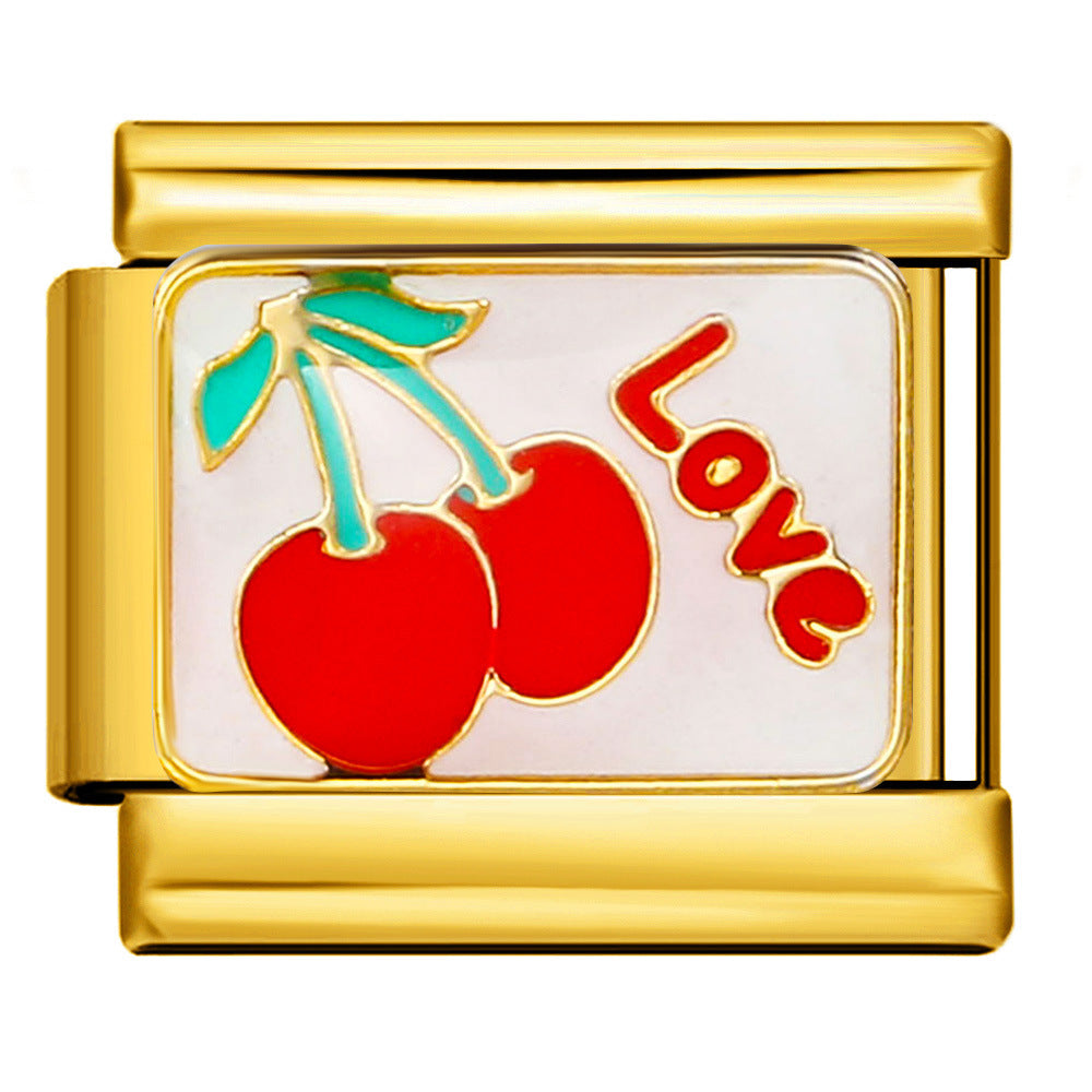 Italian Charm - Gold Love 6