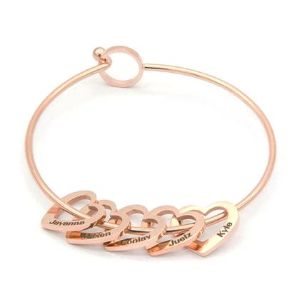 Riley Watson Jewellery Luxe® Name Bracelet Rose Gold top page by Riley Watson | Riley Watson Jewellery
