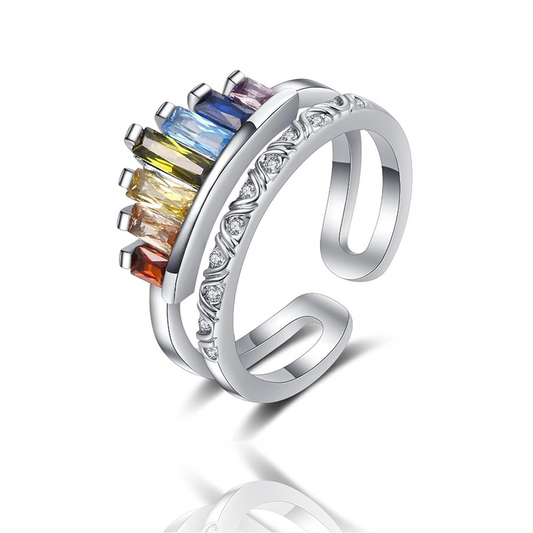 Rainbow® Crown Ring (size adjustable)