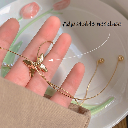 Riley Watson Jewellery Olivia® Pearl Butterfly Adjustable Necklace top page by Riley Watson | Riley Watson Jewellery