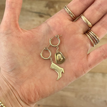 Rosy Brown Jessie® Western Opal Hoop Set & Necklace