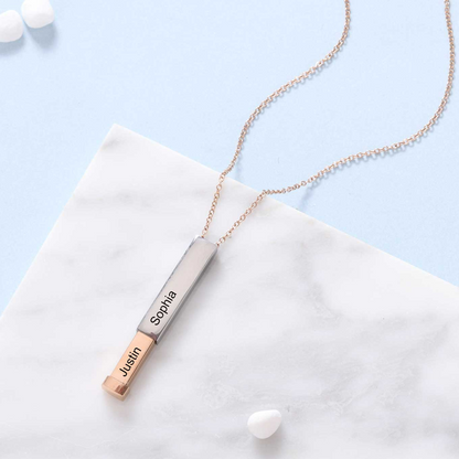 Riley Watson Jewellery Gemini® Name Necklace Rose Gold top page by Riley Watson | Riley Watson Jewellery