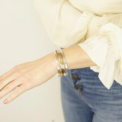 Antique White InOut® Personlised Bracelet