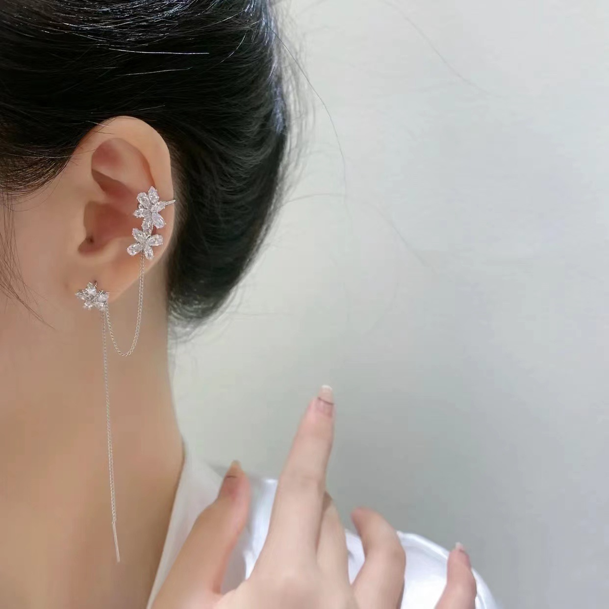 Gray Olivia® Combo Earrings (One Pair)