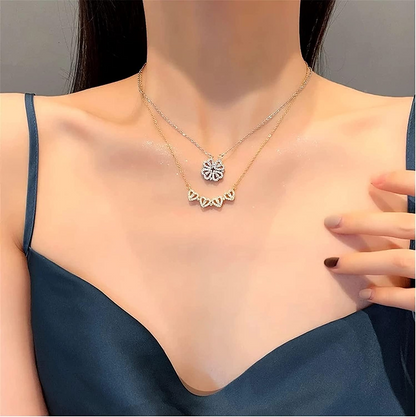 Tan Olivia® Clover Necklace