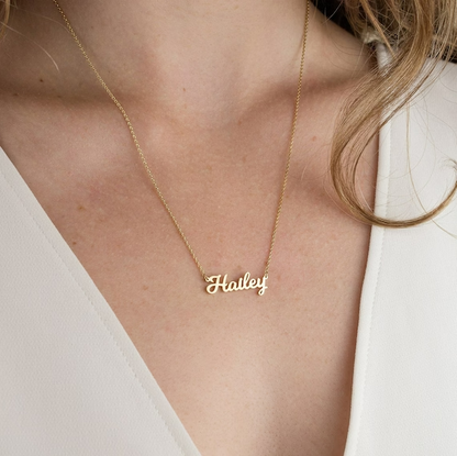 Rosy Brown Signet® Name Necklace