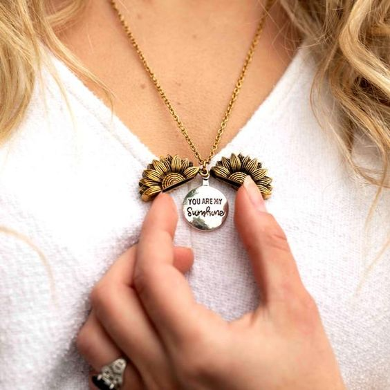 Tan Olivia® Personalized Sunshine Necklace