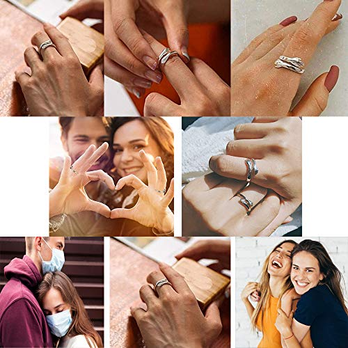 Rosy Brown Hug Ring (adjustable size)