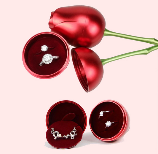 Metal rose jewelry box - Riley Watson