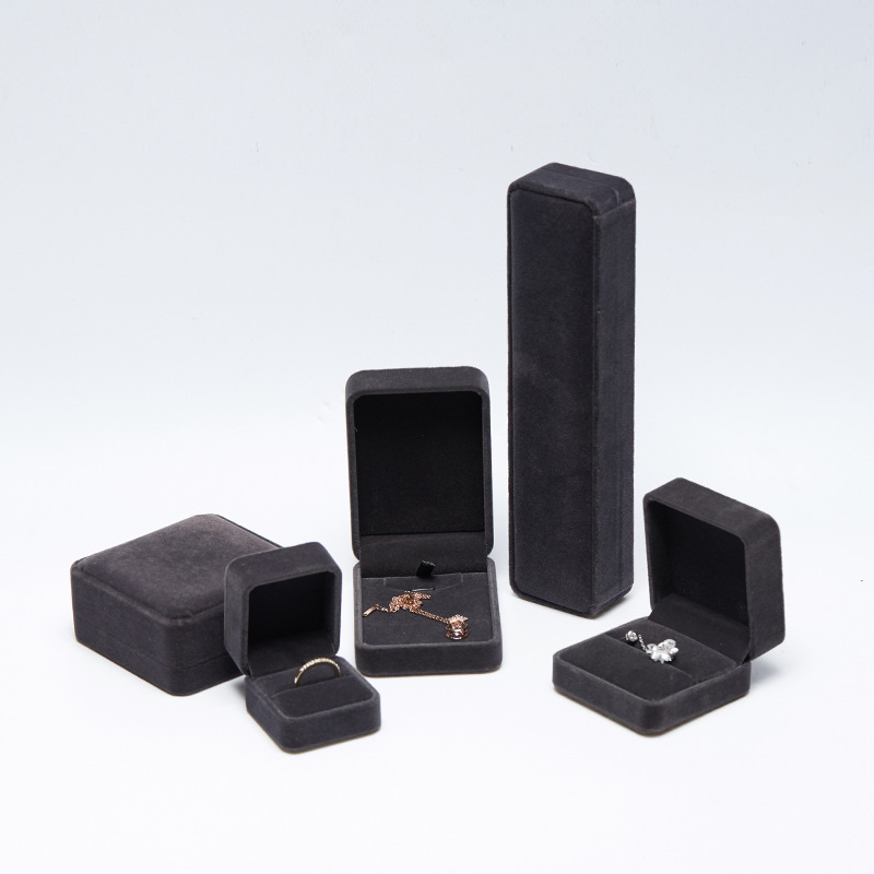 Riley Watson Jewellery Velvet jewellery box Black Ring (5*5.5*4cm) by Riley Watson | Riley Watson Jewellery