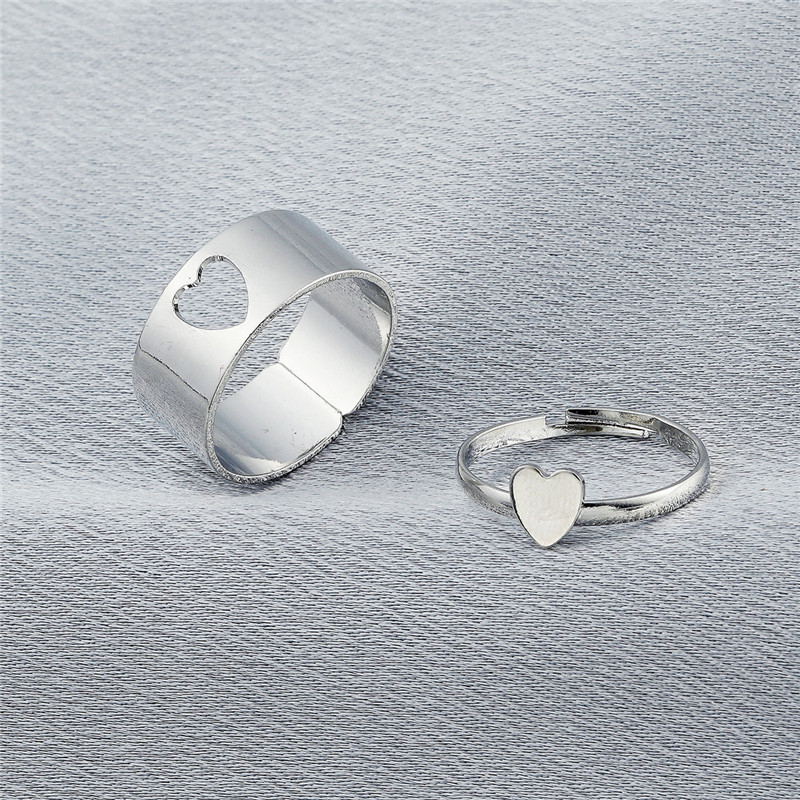 Riley Watson Jewellery Matching Ring Set (adjustable size) Silver Heart [Free Gift with Purchase] by Louise | Riley Watson Jewellery