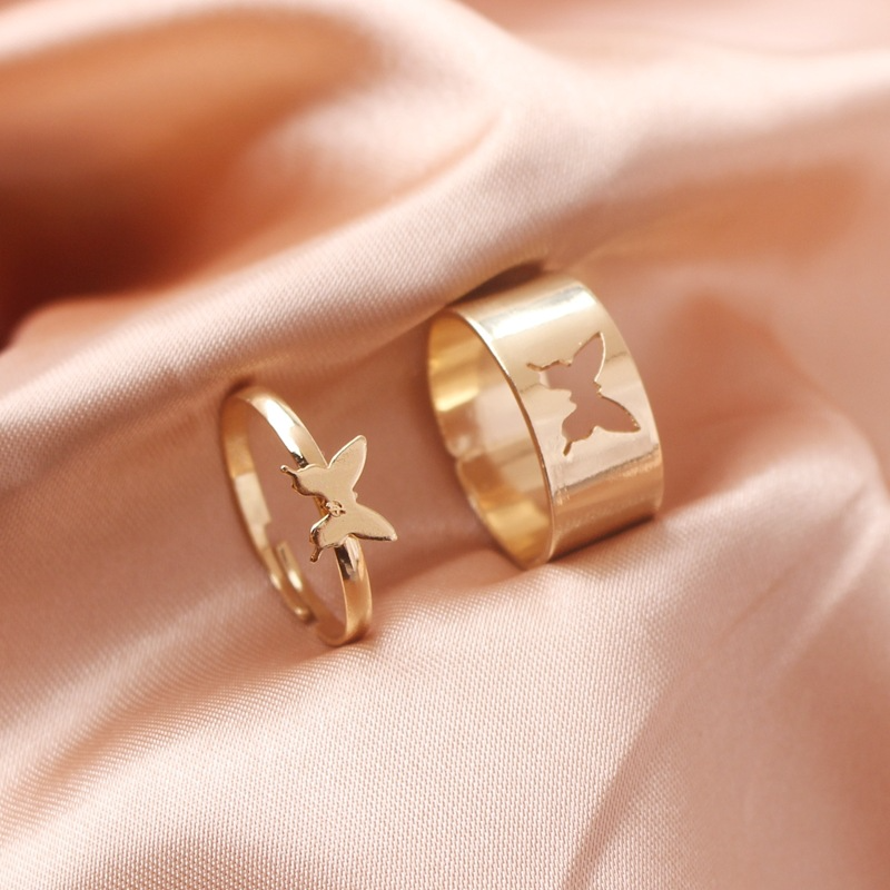Riley Watson Jewellery Matching Ring Set (adjustable size) Gold Butterfly [Free Gift with Purchase] by Louise | Riley Watson Jewellery