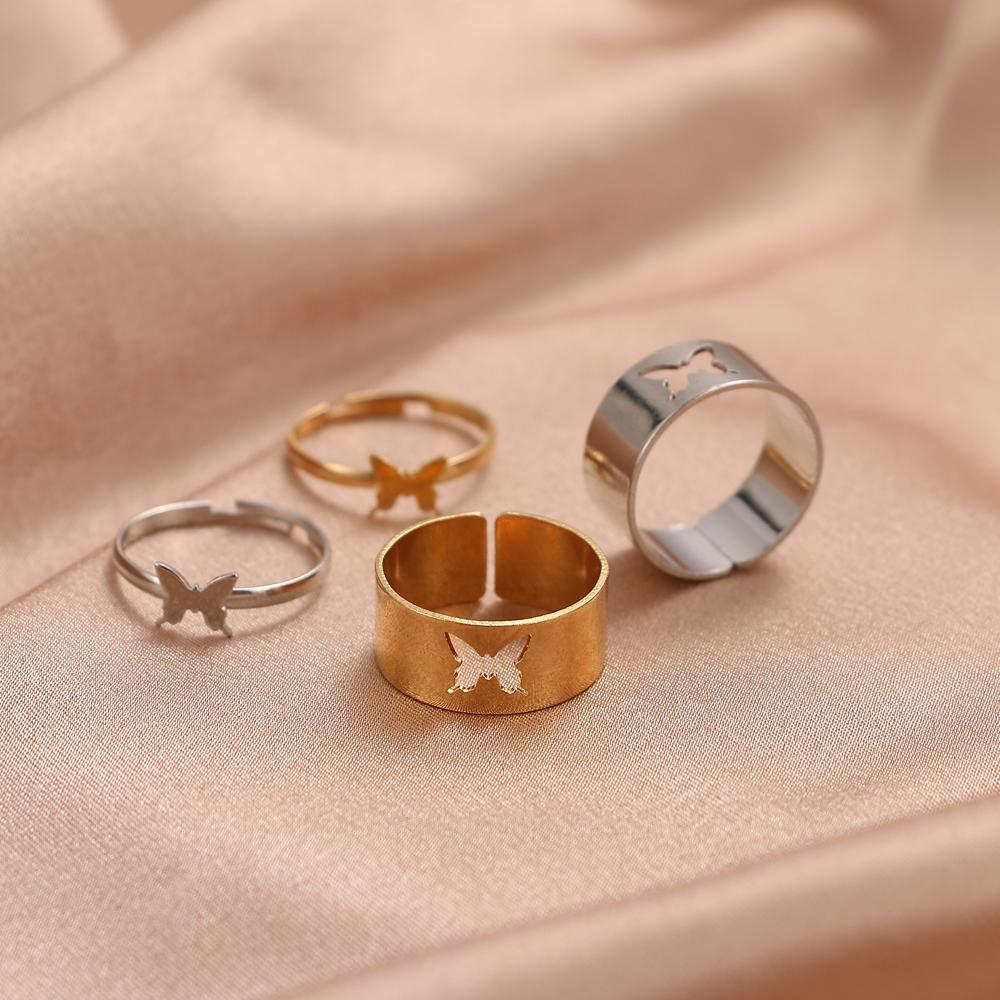 Tan Matching Ring Set (adjustable size)