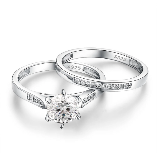Riley Watson Jewellery Riley Watson® Engagement 925 Silver Ring Set by Riley Watson | Riley Watson Jewellery