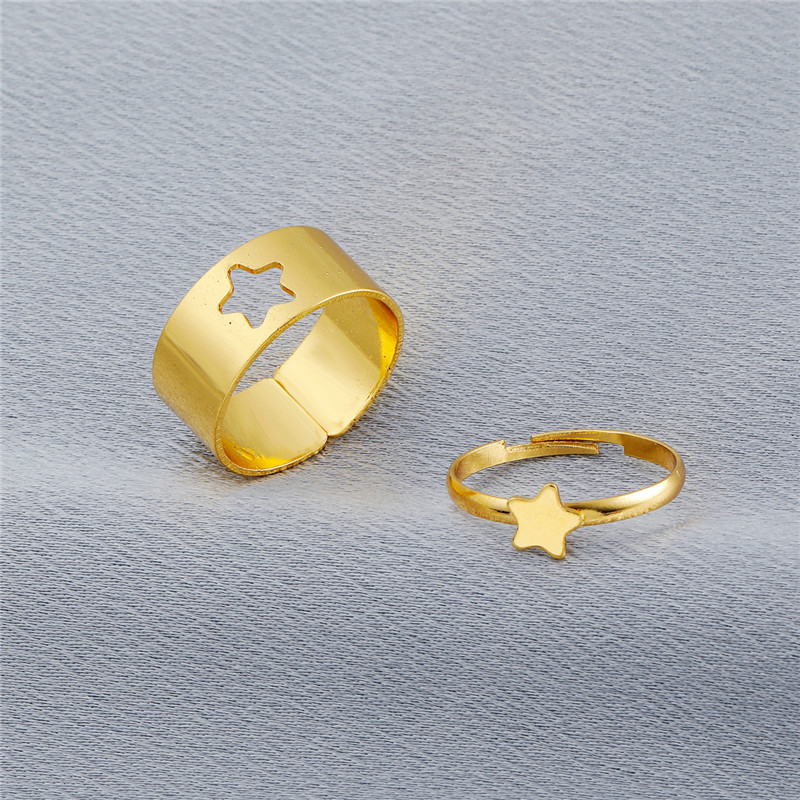 Riley Watson Jewellery Matching Ring Set (adjustable size) Gold Star [Free Gift with Purchase] by Louise | Riley Watson Jewellery