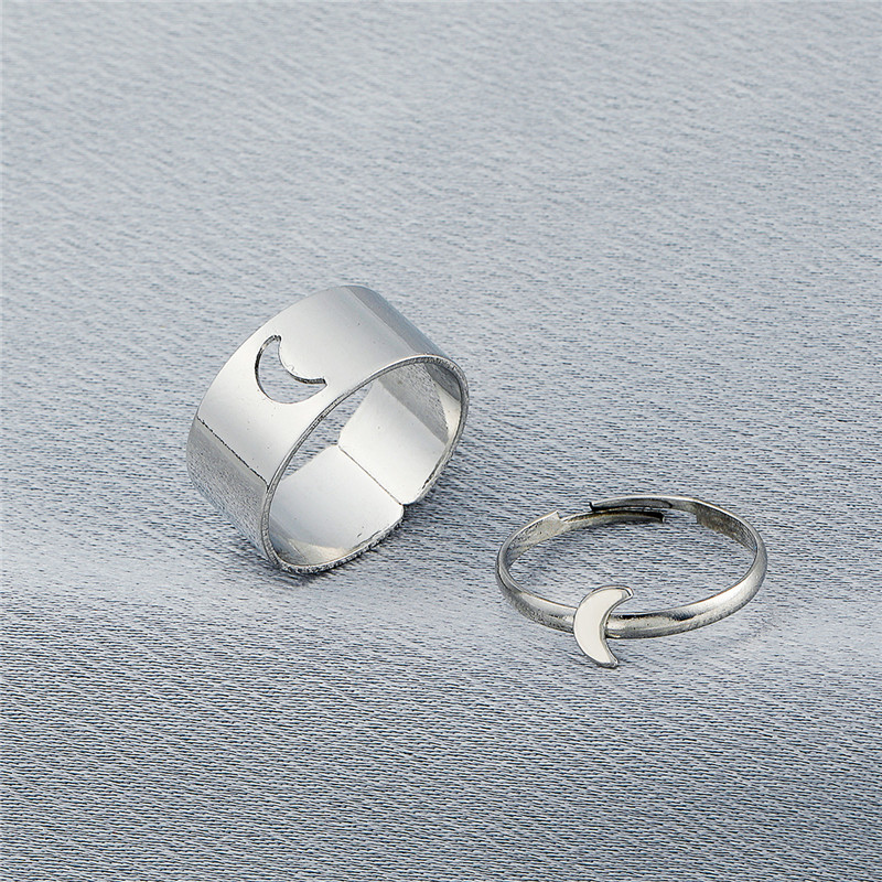 Riley Watson Jewellery Matching Ring Set (adjustable size) Silver Moon [Free Gift with Purchase] by Louise | Riley Watson Jewellery