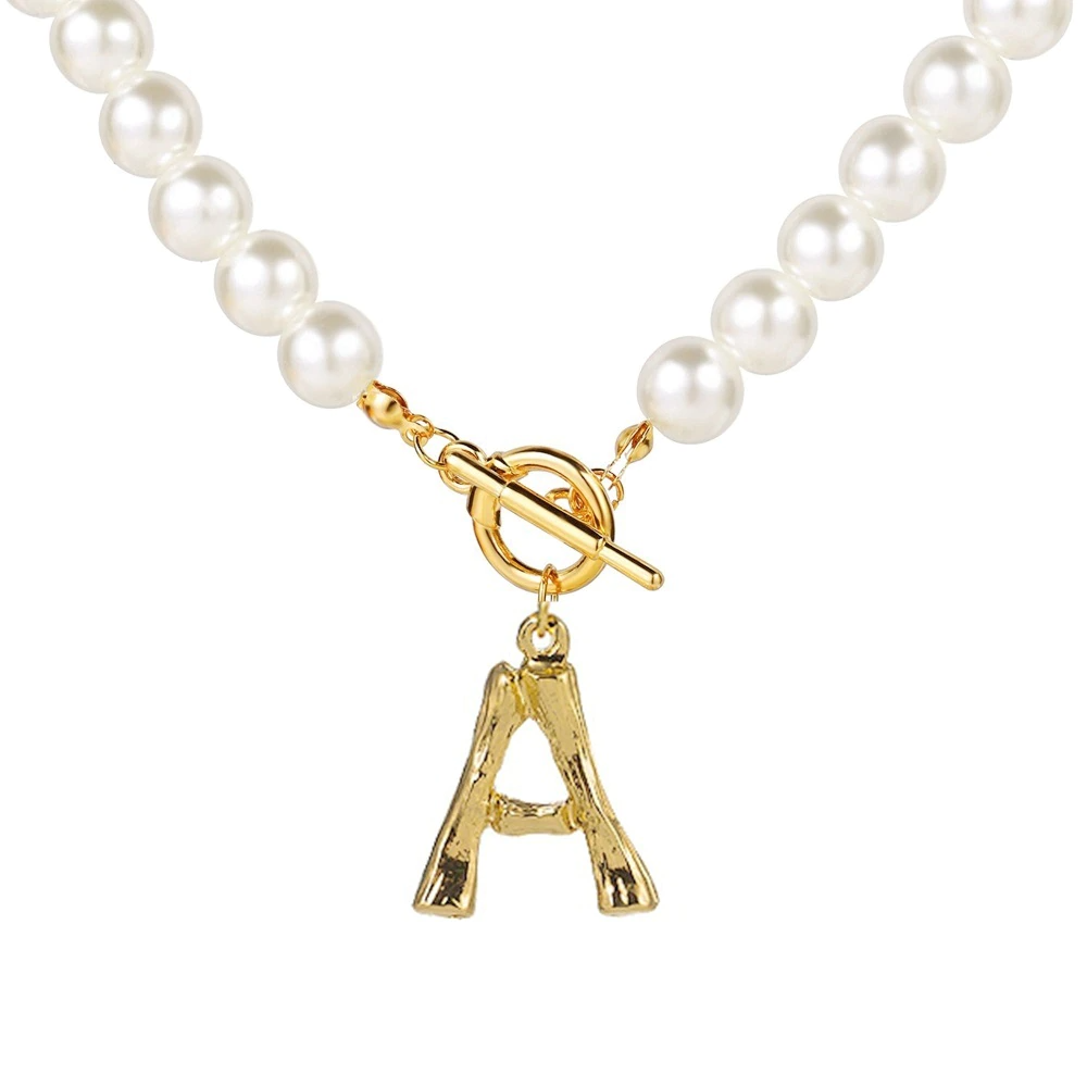 Riley Watson Jewellery Pearl Initial Necklace Gold A top page by Riley Watson | Riley Watson Jewellery